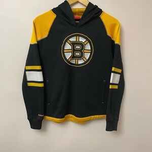 REEBOK NHL BOSTON BRUINS JERSEY HOODED SWEATSHIRT SIZE YOUTH L 14-16​